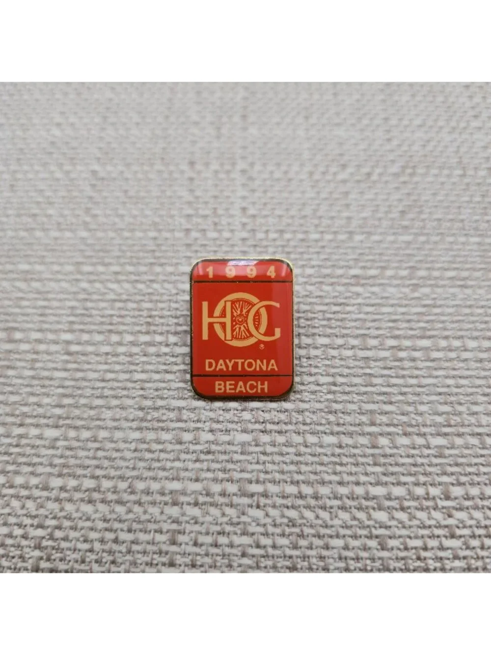 Vintage 1994 Harley Davidson HOG Daytona Beach Rally Lapel Vest Pin A8038